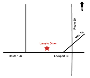 Map To Larry's Diner